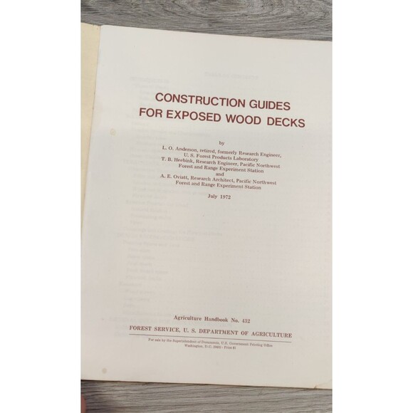 Construction Guides for Exposed Wood Decks Anderson Heebink Oviatt 1972 Building - Picture 5 of 11